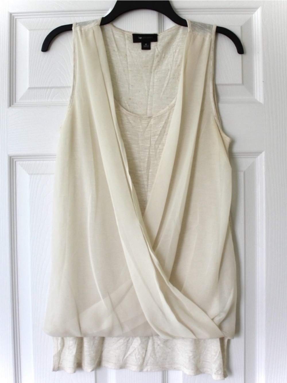 AB Studio | Dressy Cream Sleeveless Blouse